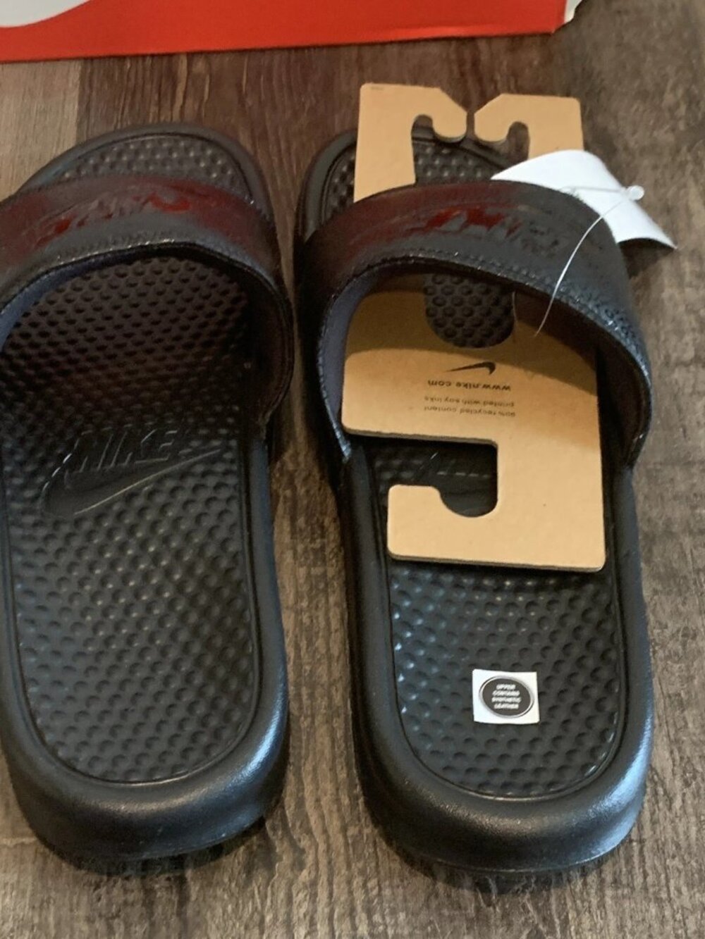 Nike Benassi JDI Men's Cushioned Slide Sandals Black US 11 UK 10 EU45 343880-001 - Picture 3 of 6